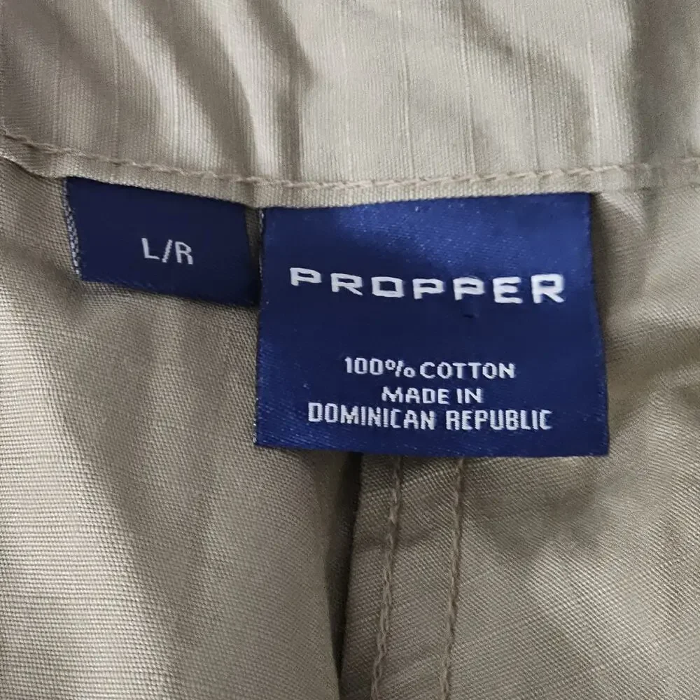 Propper BDU Tactical Pants Men’s Large Khaki Cargo ButtonFly Gorpcore 38x32